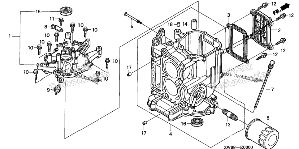 Cylinder Block@Crankcase Cover