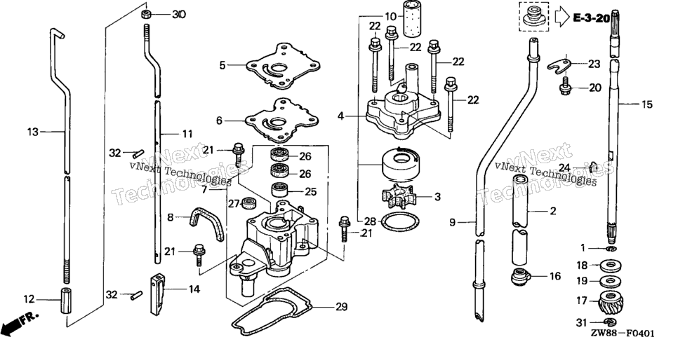 Water Pump@Vertical Shaft (Ul Size)