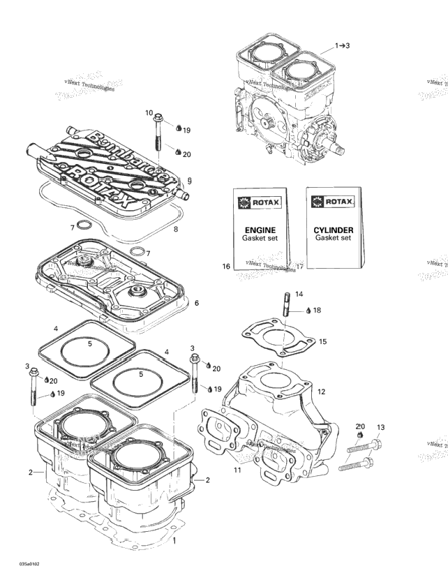 Cylinder, Exhaust Manifold