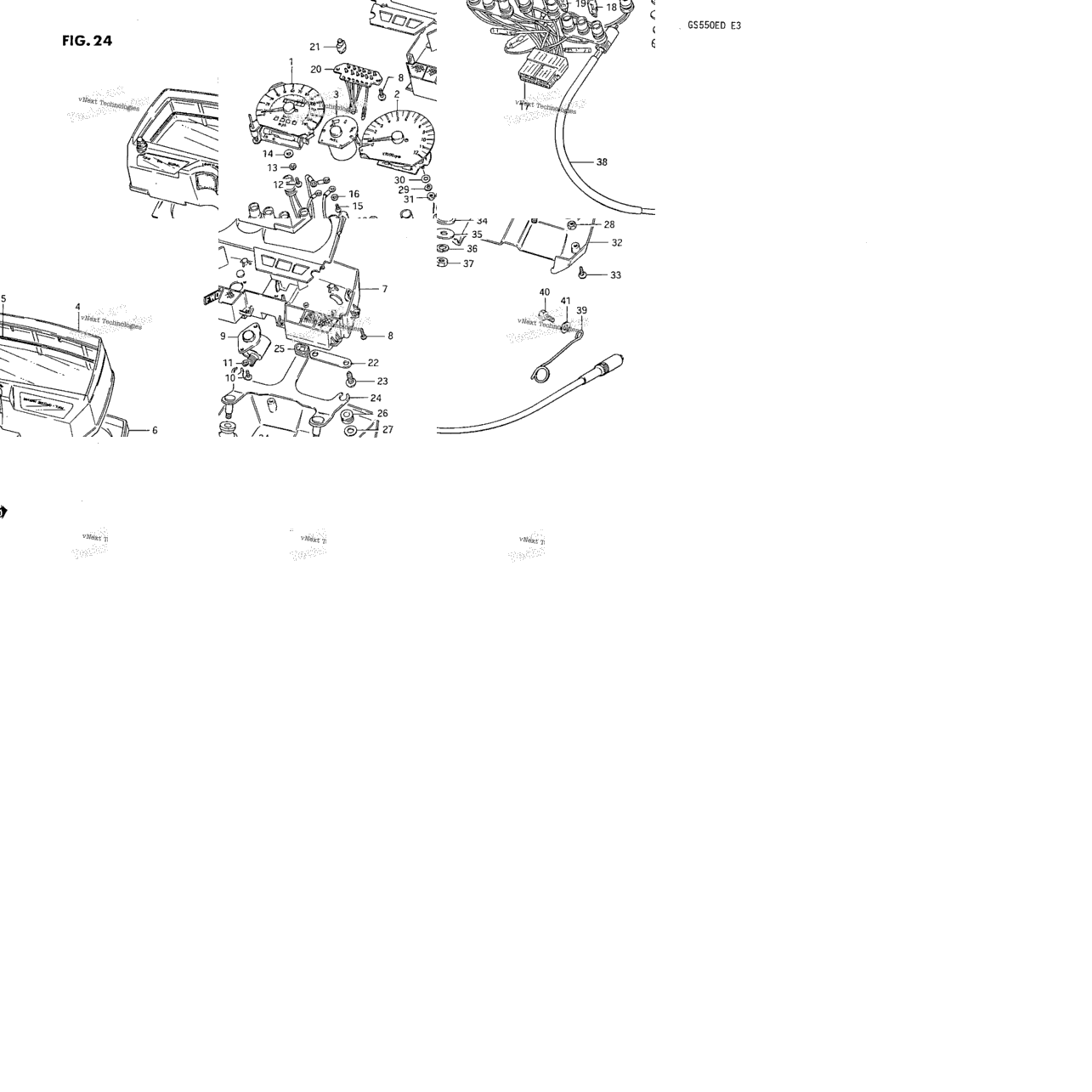 Speedometer - Tachometer (Gs550esd)