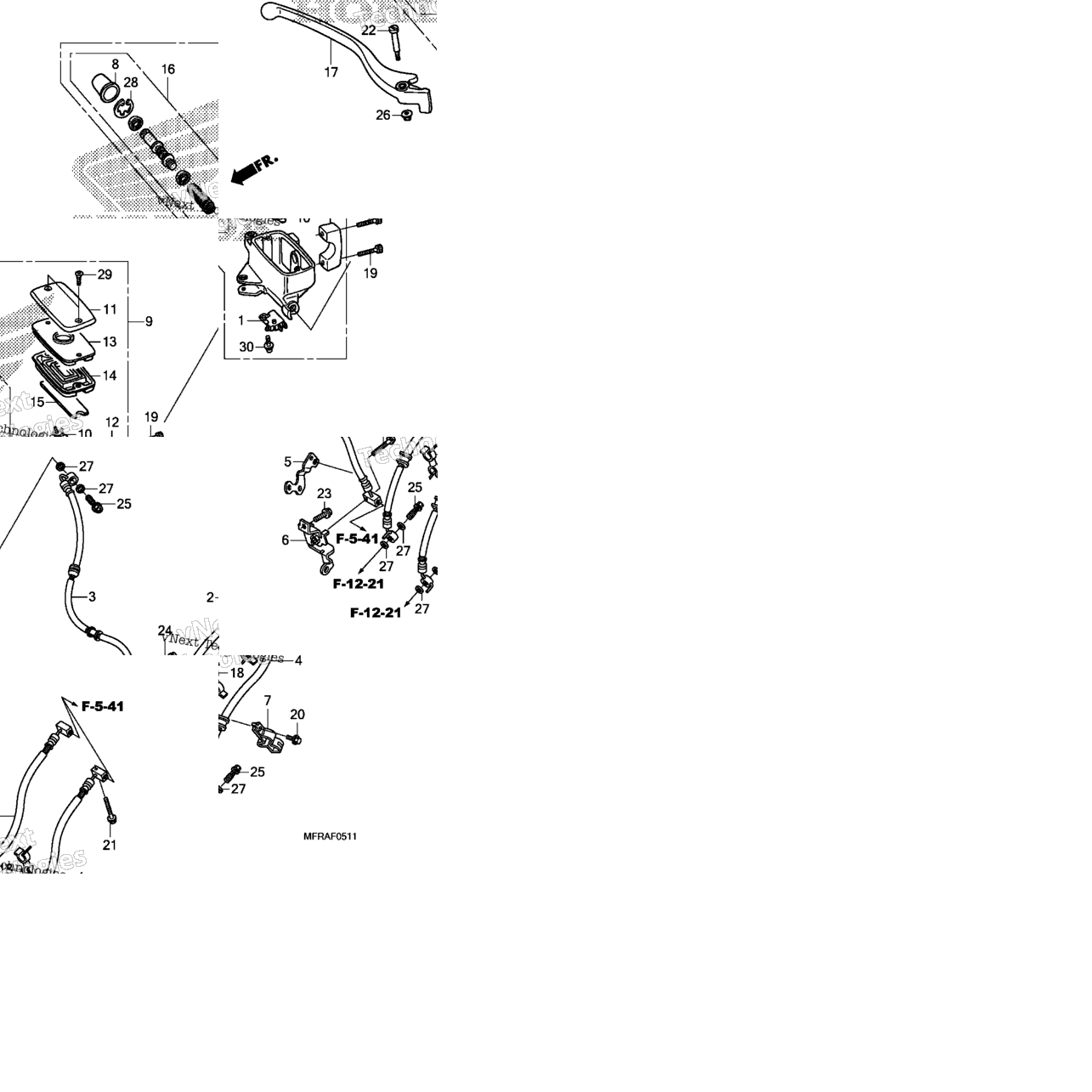 Front Brake Master Cylinder (3)