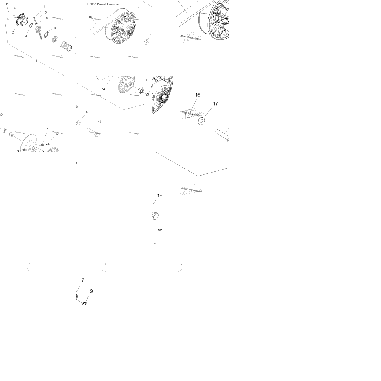 Drive Train, Secondary Clutch