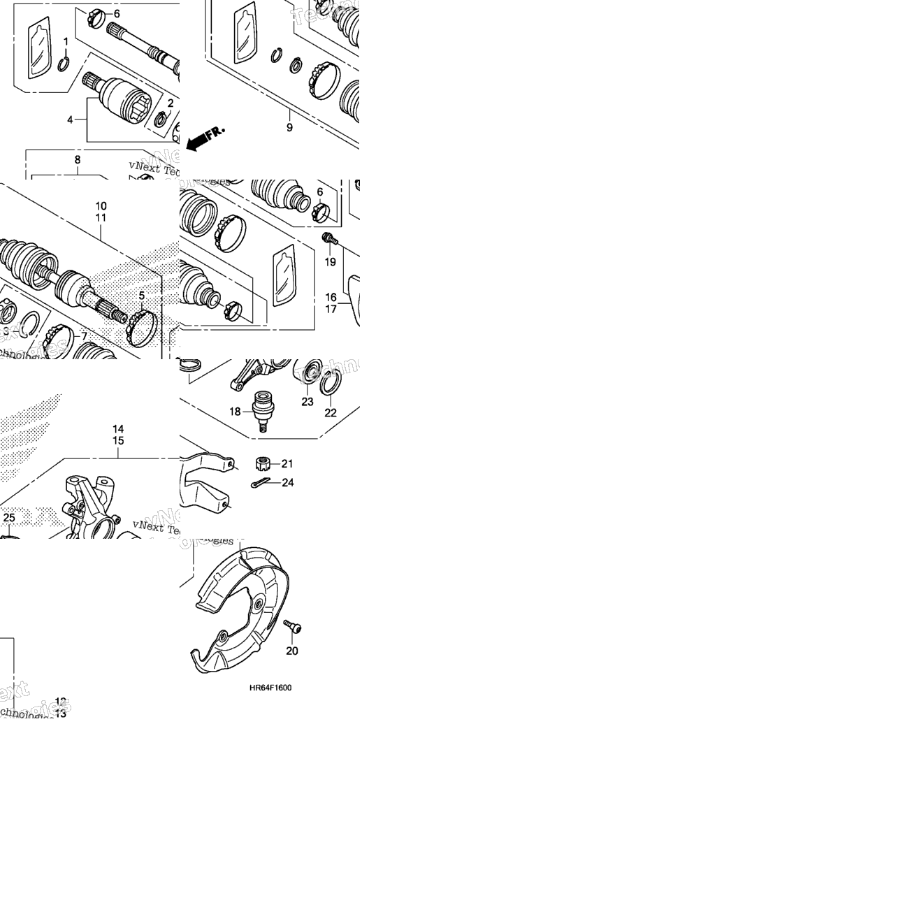 Front Knuckle@Front Drive Shaft
