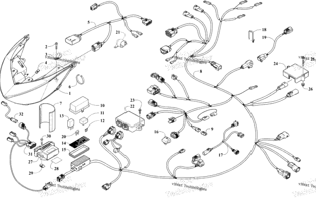 Headlight And Wiring Assemblies