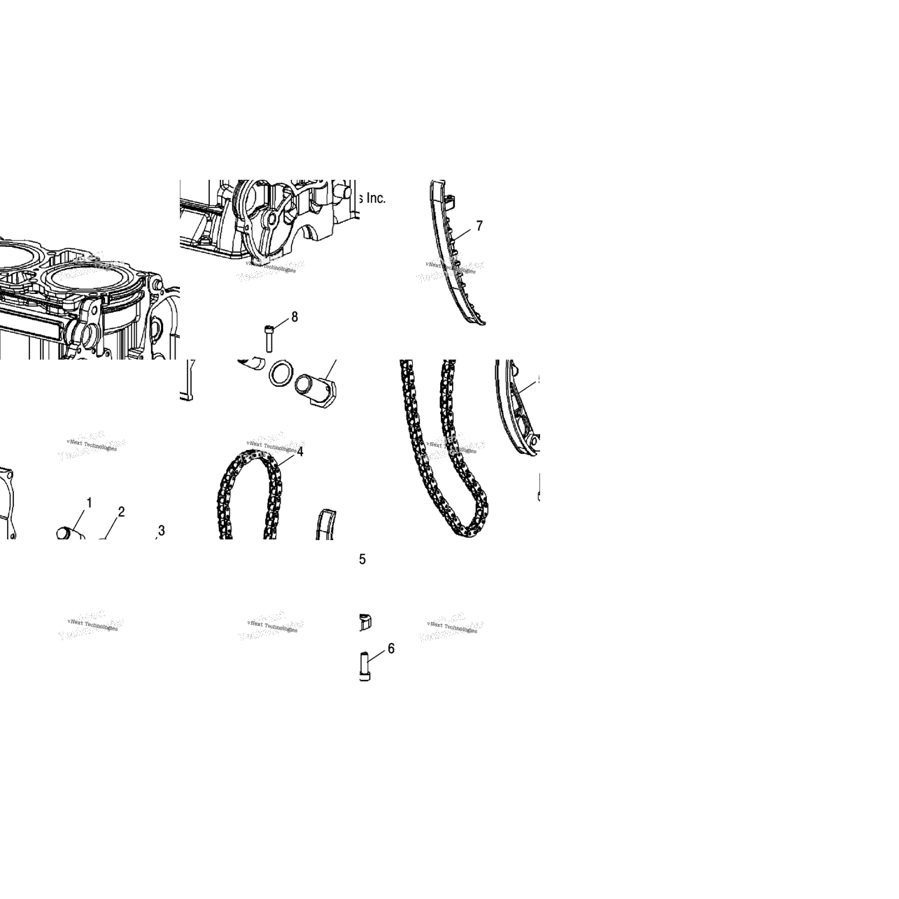 Engine, Cam Chain & Tensioners