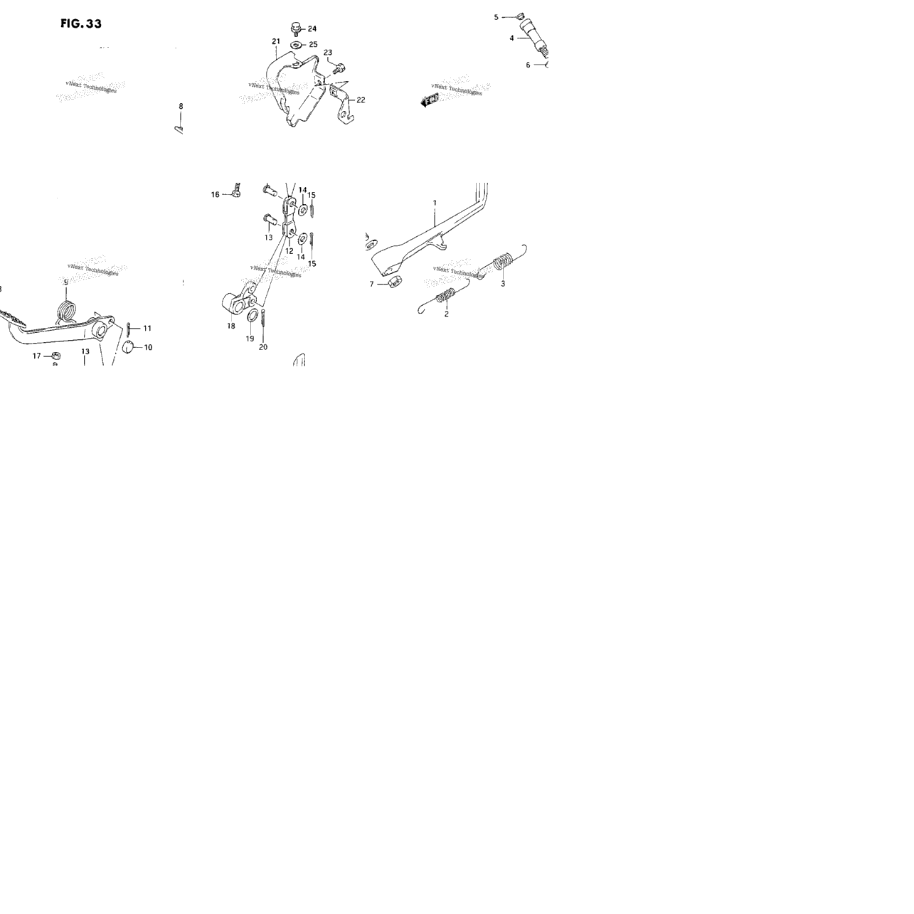 Prop Stand-Rear Brake