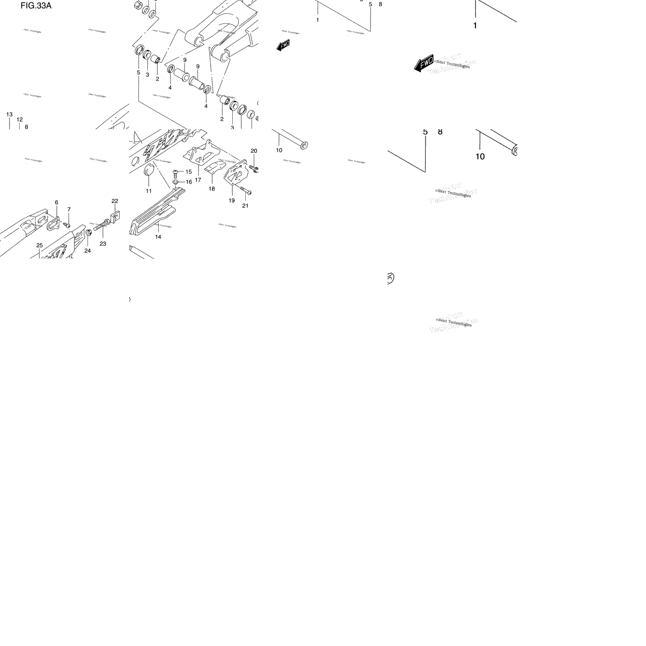 Rear Swinging Arm (Model V)