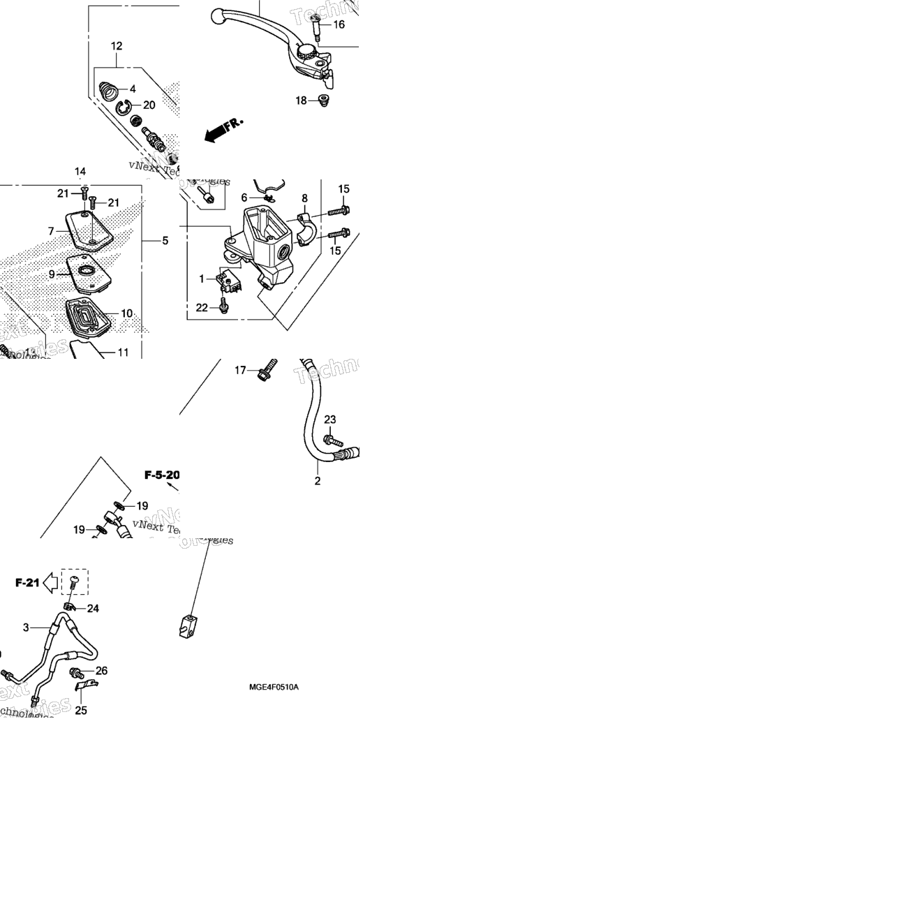 Front Brake Master Cylinder
