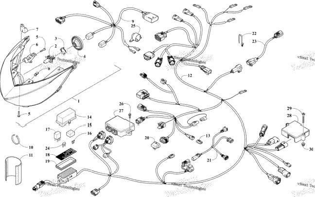 Headlight And Wiring Assemblies