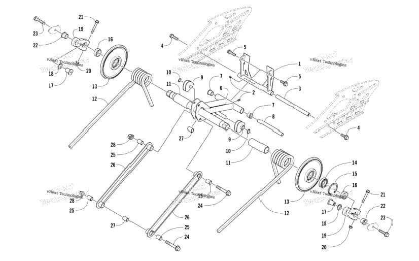 Rear Suspension Rear Arm Assembly