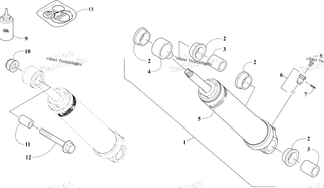 Rear Suspension Rear Arm Shock Absorber