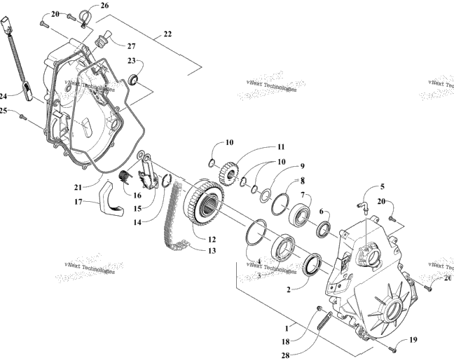 Chain Case Assembly
