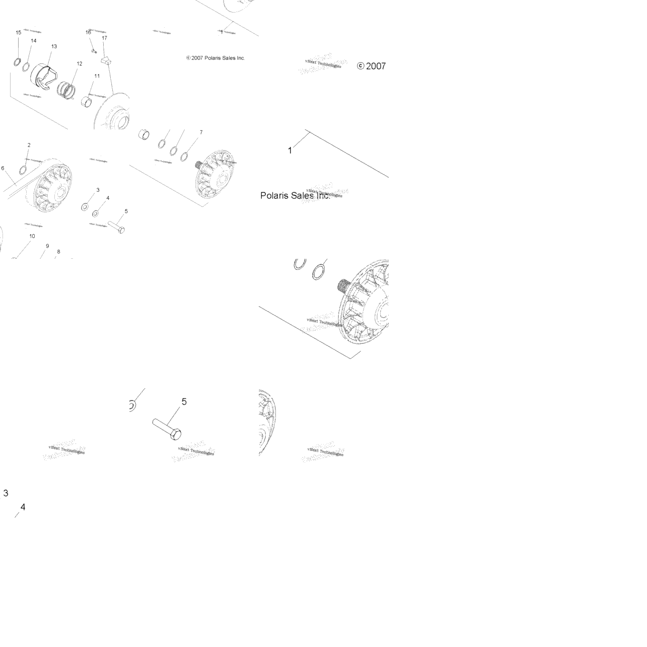 Drive Train, Secondary Clutch