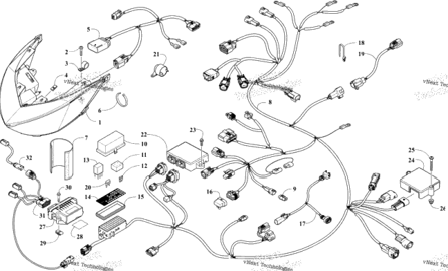 Headlight And Wiring Assemblies