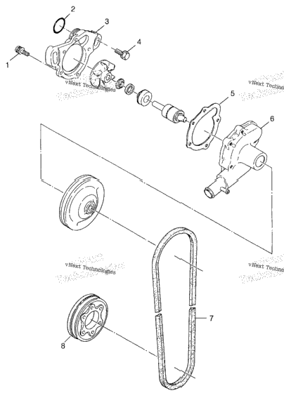 Water Pump 500 Rmk 0982964 & European 500 Rmk