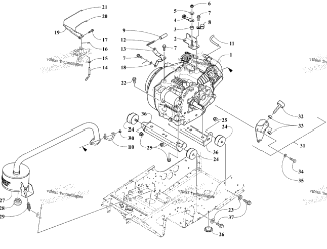 Engine, Exhaust, And Related Parts