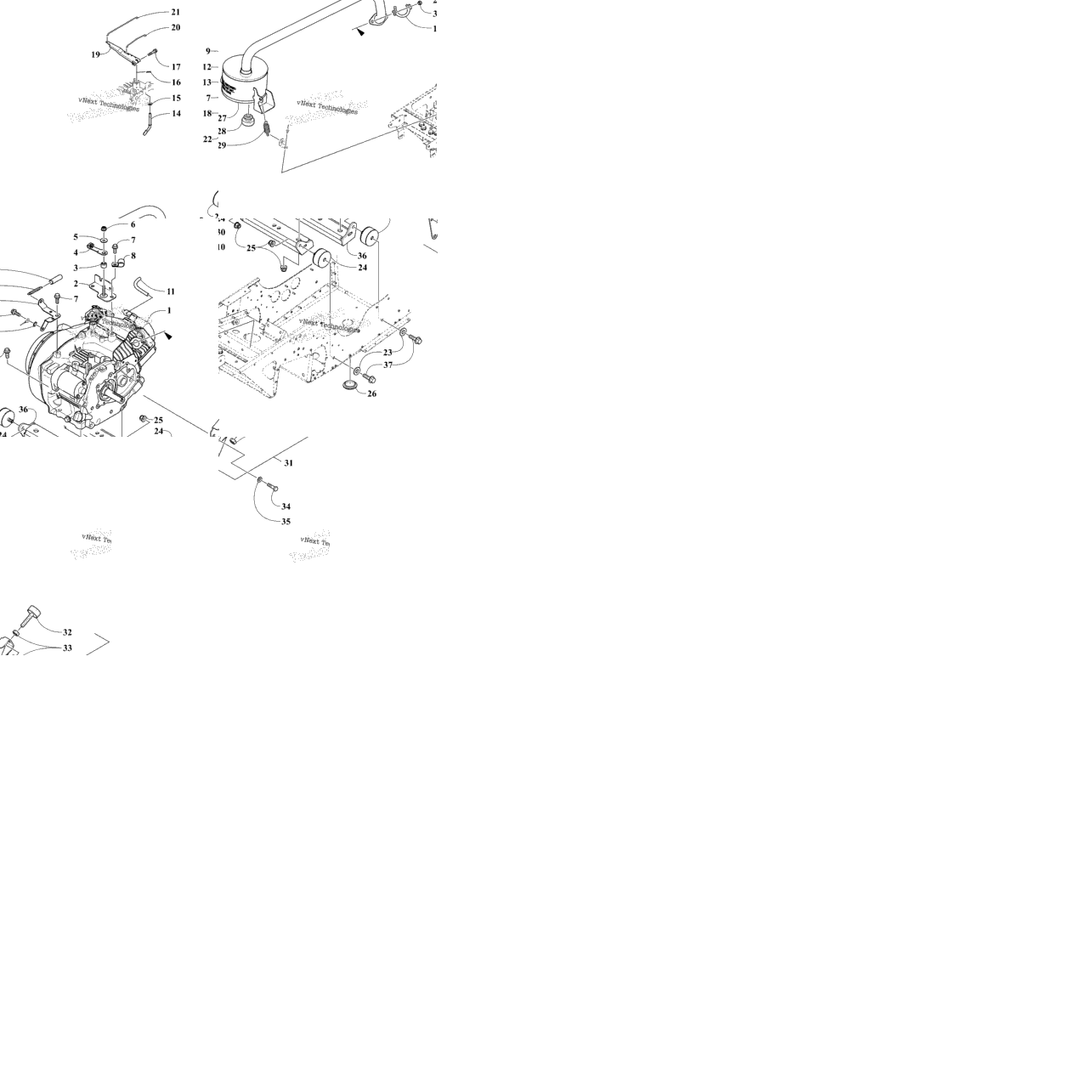 Engine, Exhaust, And Related Parts
