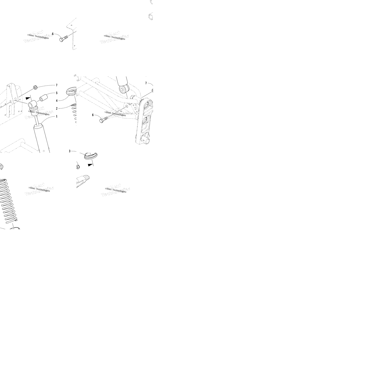 Front Suspension Shock Absorber Assembly