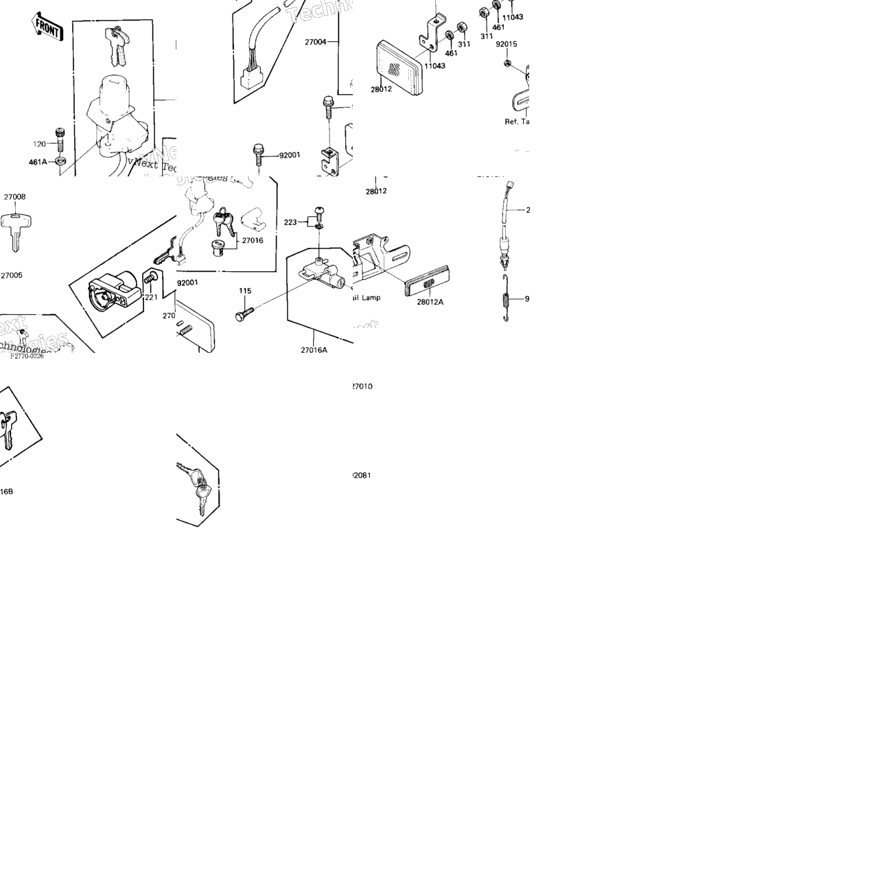 Ignition Switch/Locks/Refectors