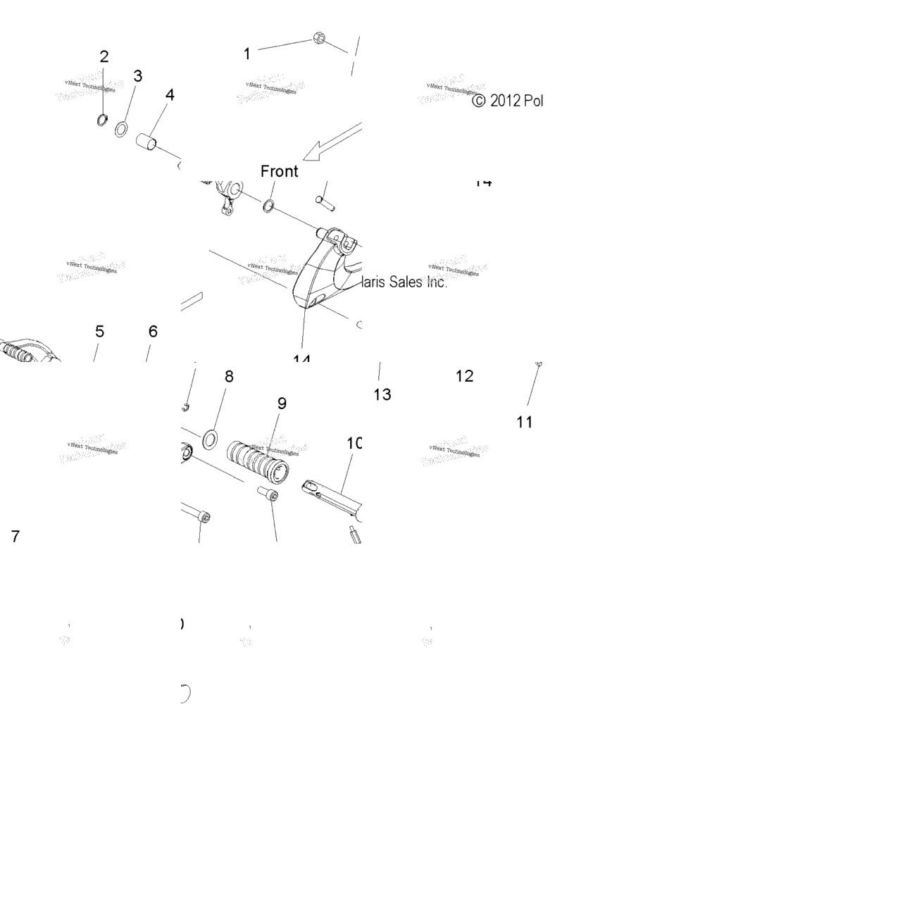 Chassis, Footpeg , Lh Ea/Na/Naa/Nac