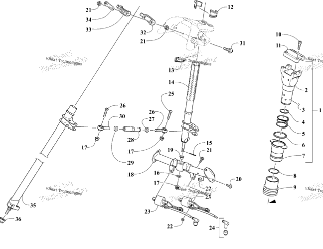 Steering Post Assembly
