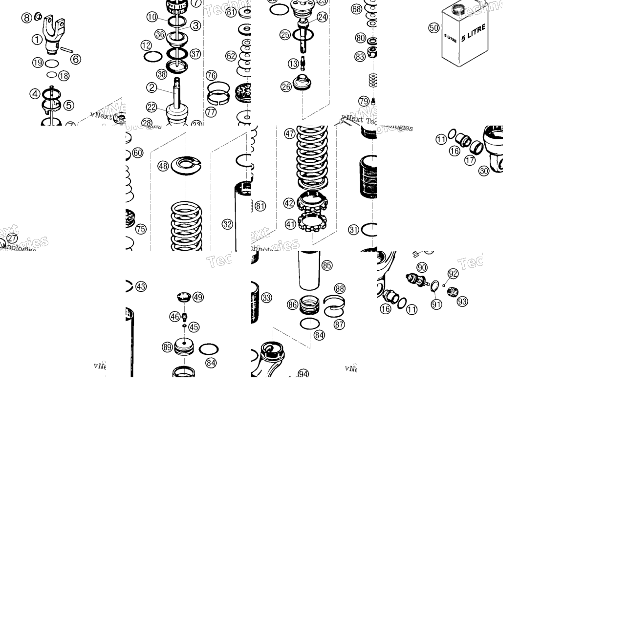 Shock Absorber Wp Disassembled