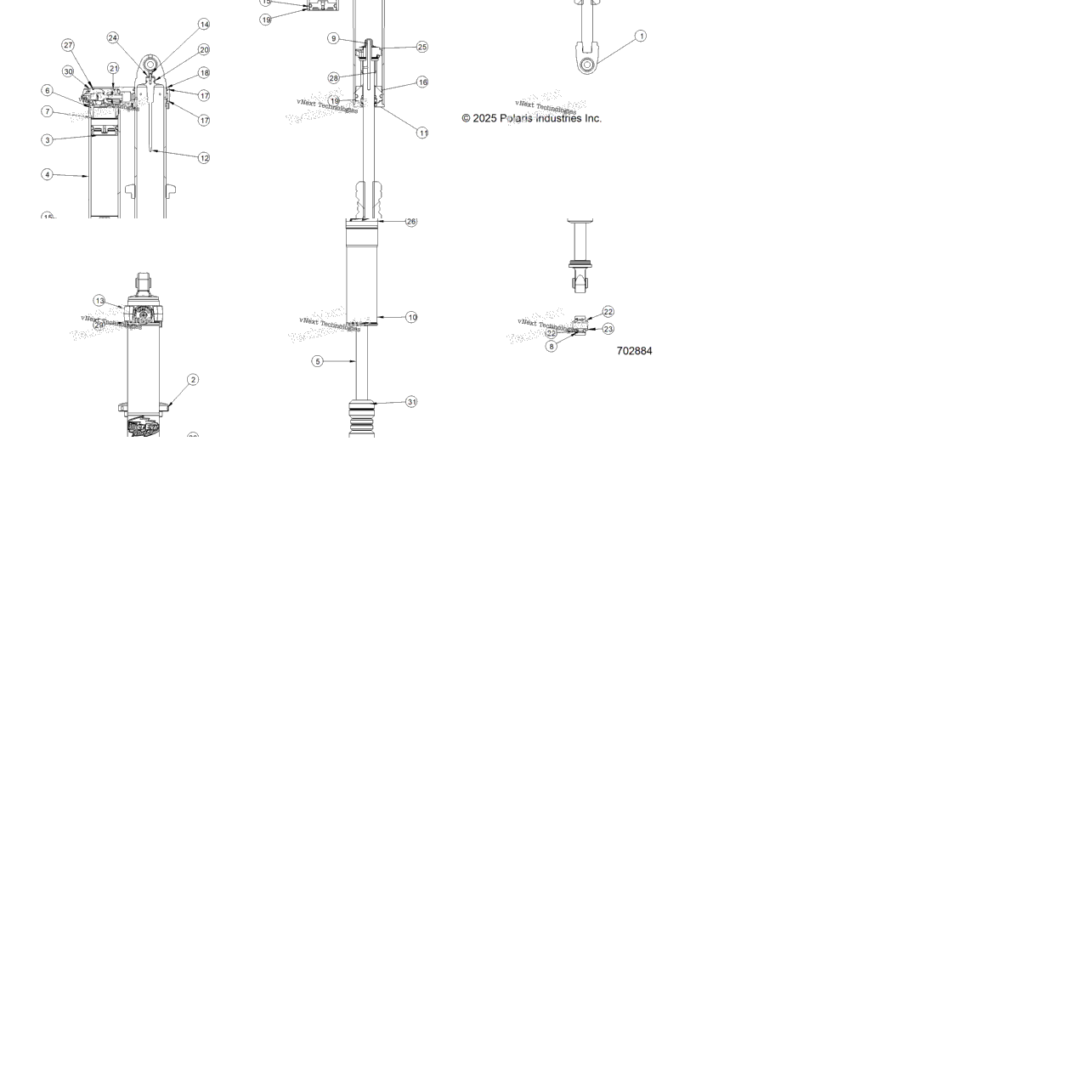 Suspension, Rear Shock Internals