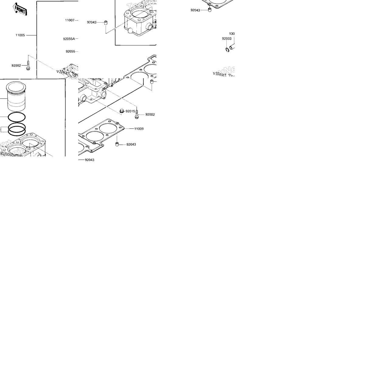 Cylinder/Piston (-E/No.037152)