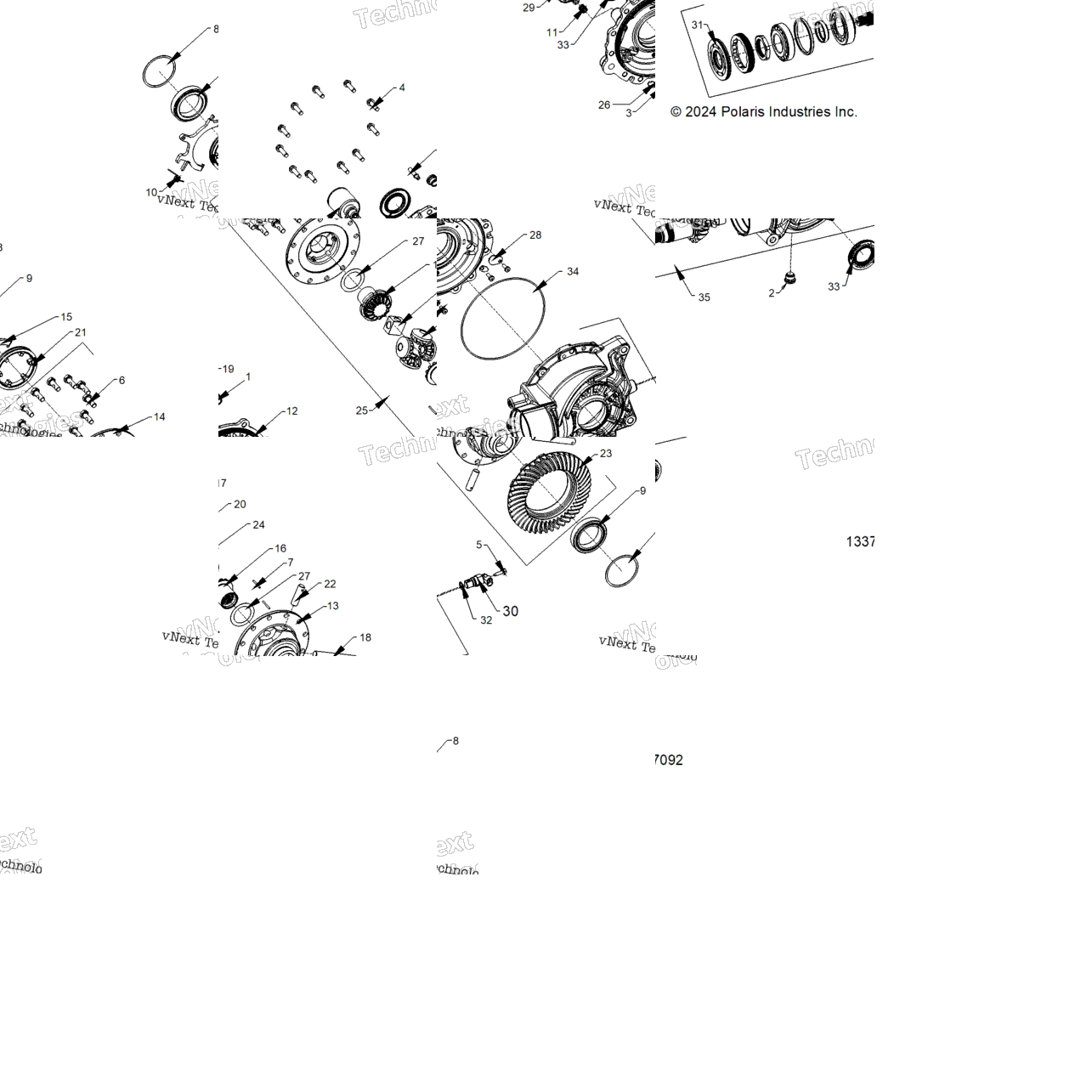 Drive Train, Rear Gearcase Internals