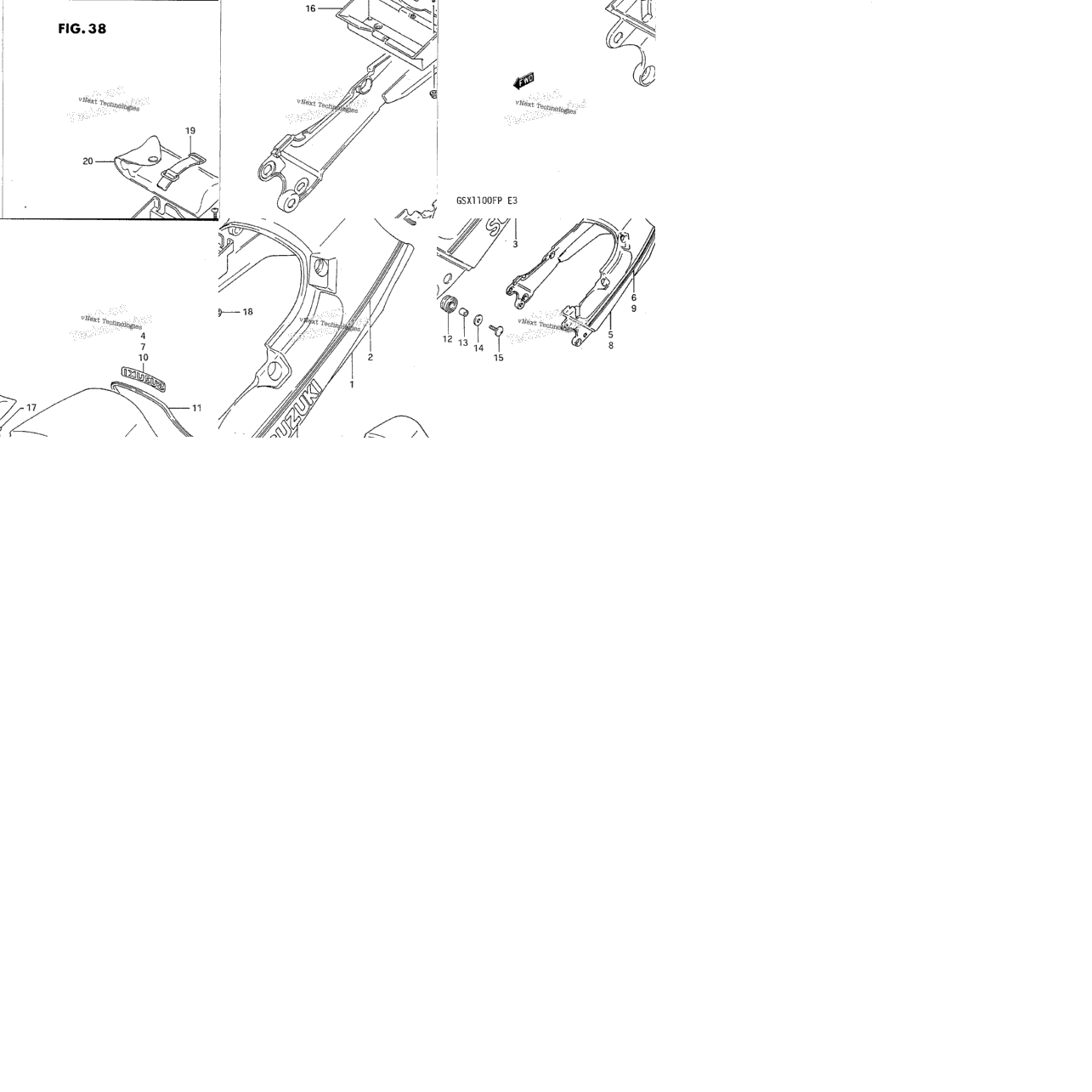 Seat Tail Cover (Model J/K/L)