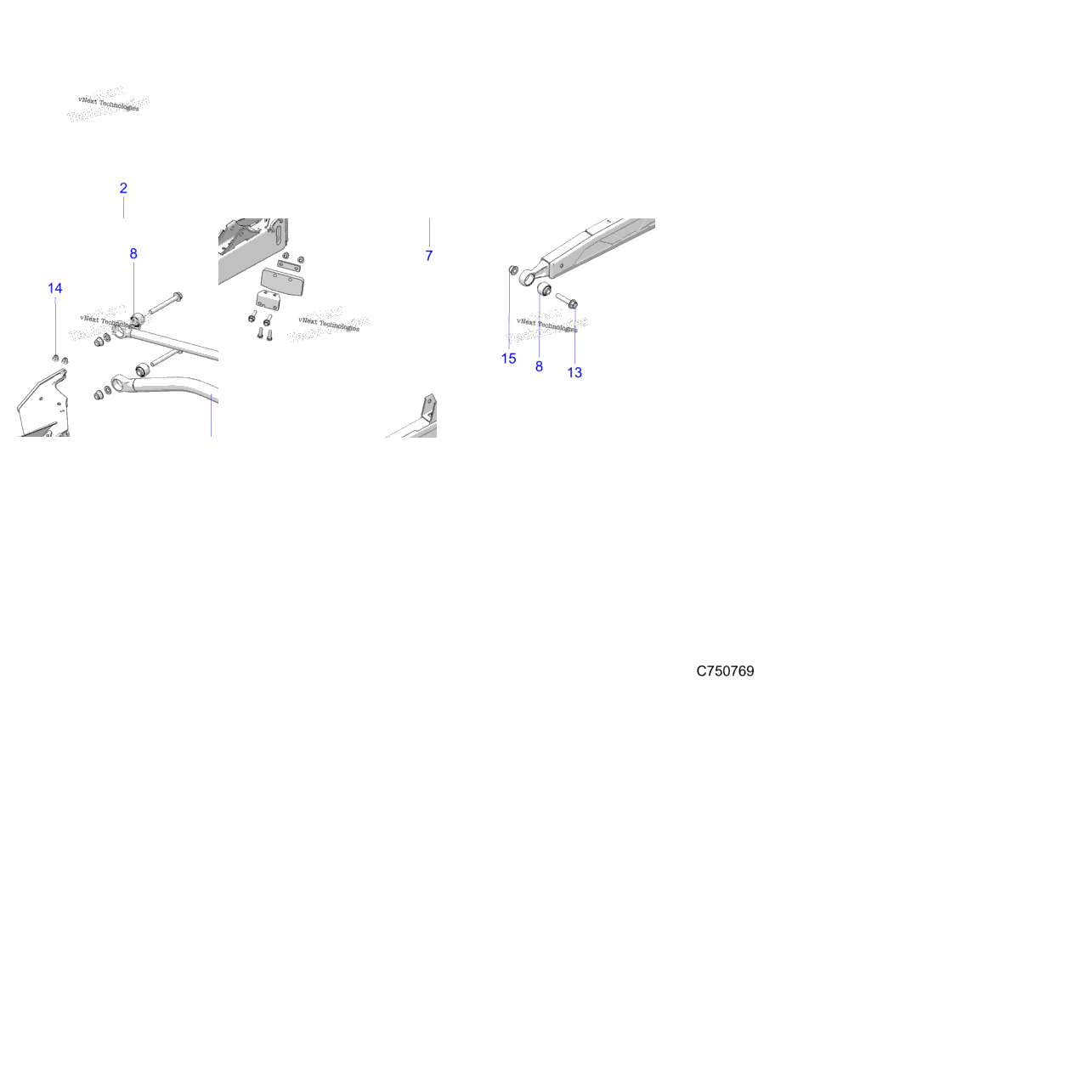 Suspension, Rear Trailing Arms And Mounting Z25xpd92a/92B