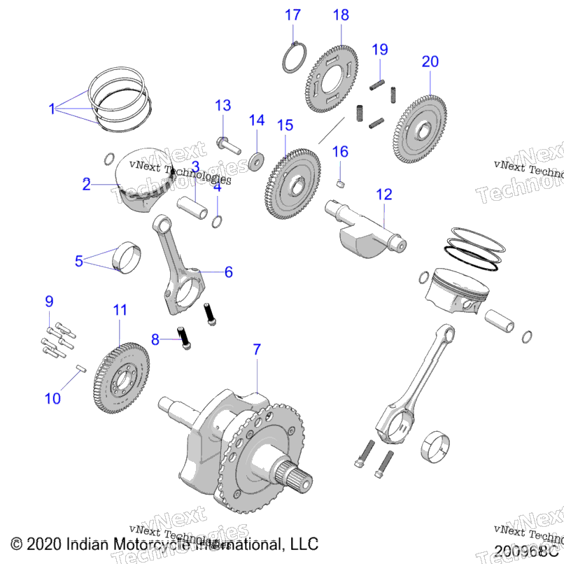 Engine, Piston & Crankshaft N21tcebb All Options