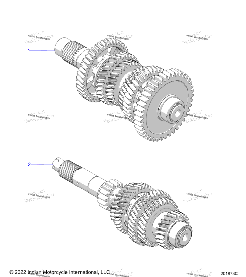 Drive Train, Input/Output Shaft Asm. N21tkdbb All Options