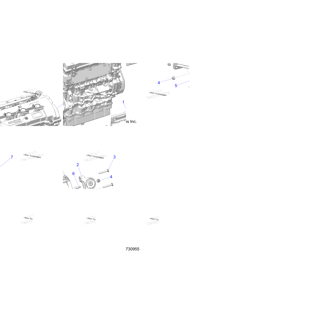Engine, Mounting And Long Block