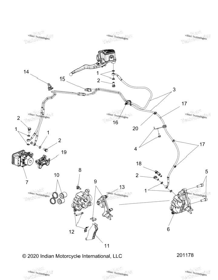 Brakes, Front Asm., W/Abs N21mta11