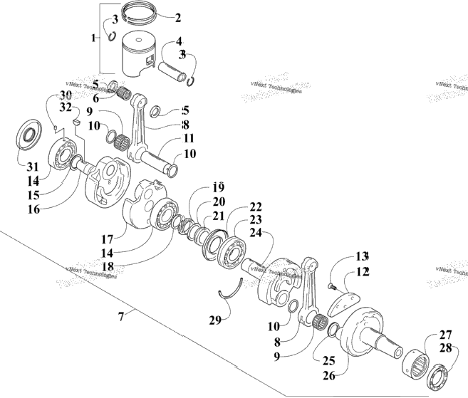 Piston And Crankshaft