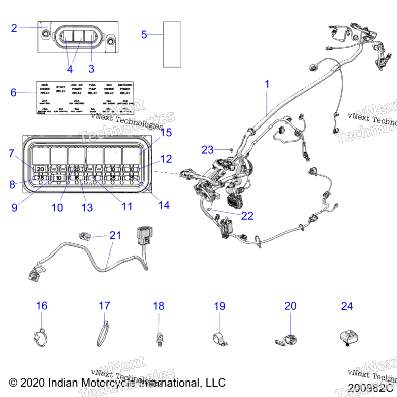 Electrical, Wire Harness N21tcdbb All Options