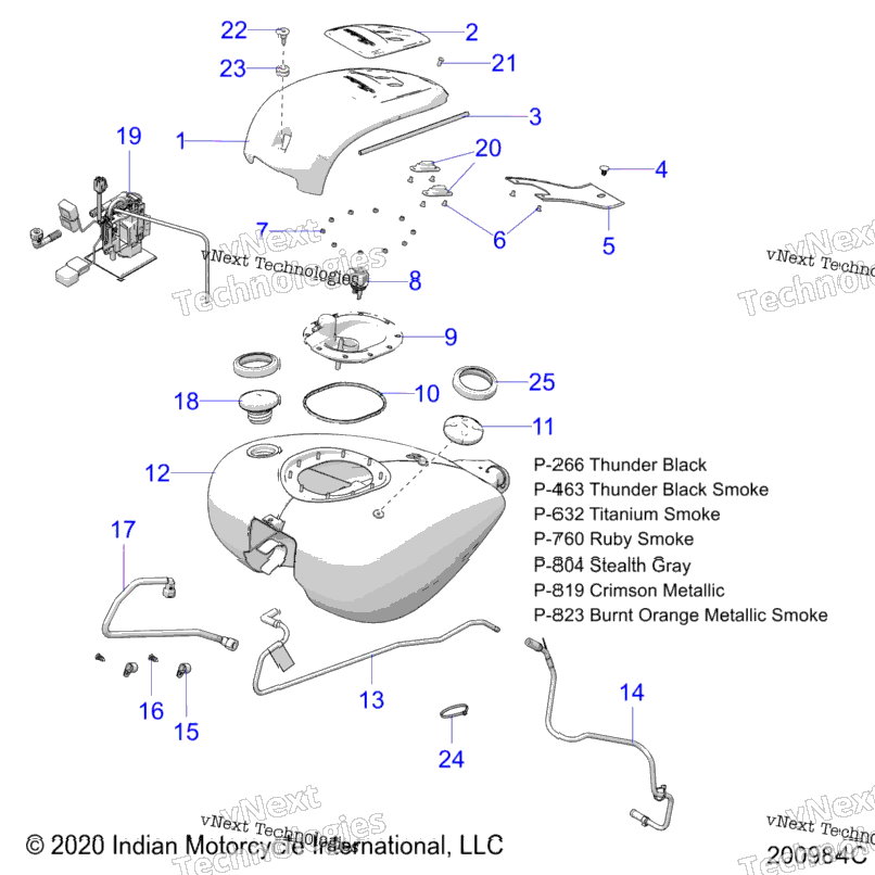 Fuel System, Fuel Tank Asm. N21tcdbb All Options