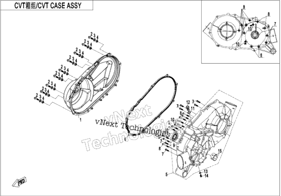 Cvt Case Assy