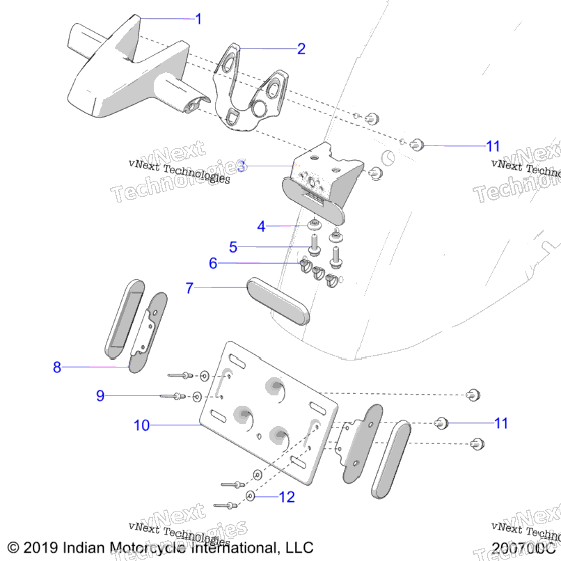 Body, Taillight, License Plate Bracket N21lcbrr All Options