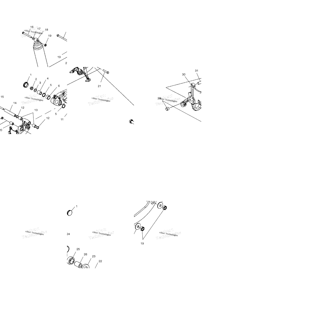 Suspension, Rear & Swing Arm /All Options