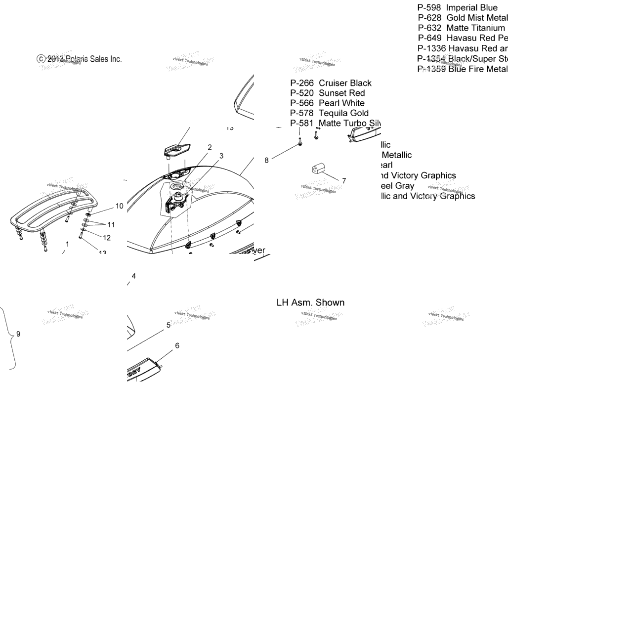 Body, Saddlebag Asm., Lid All Options