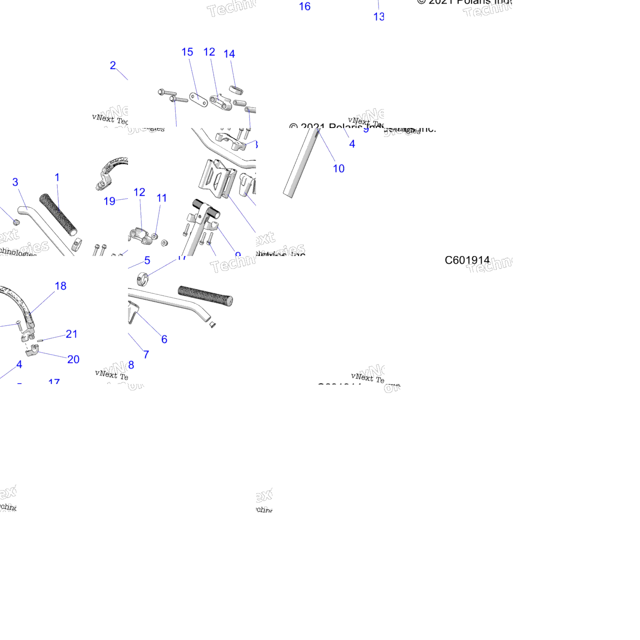 Steering, Upper & Handlebar Asm. S21tlf6rsl/6Rel
