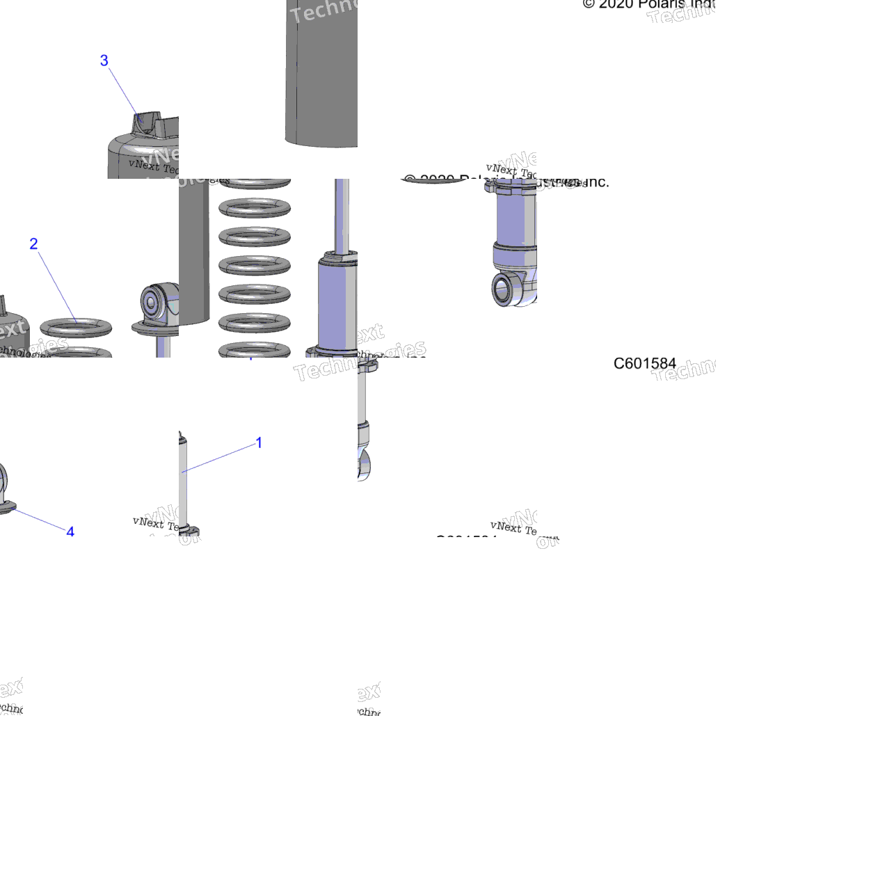 Suspension, Shock, Front Track
