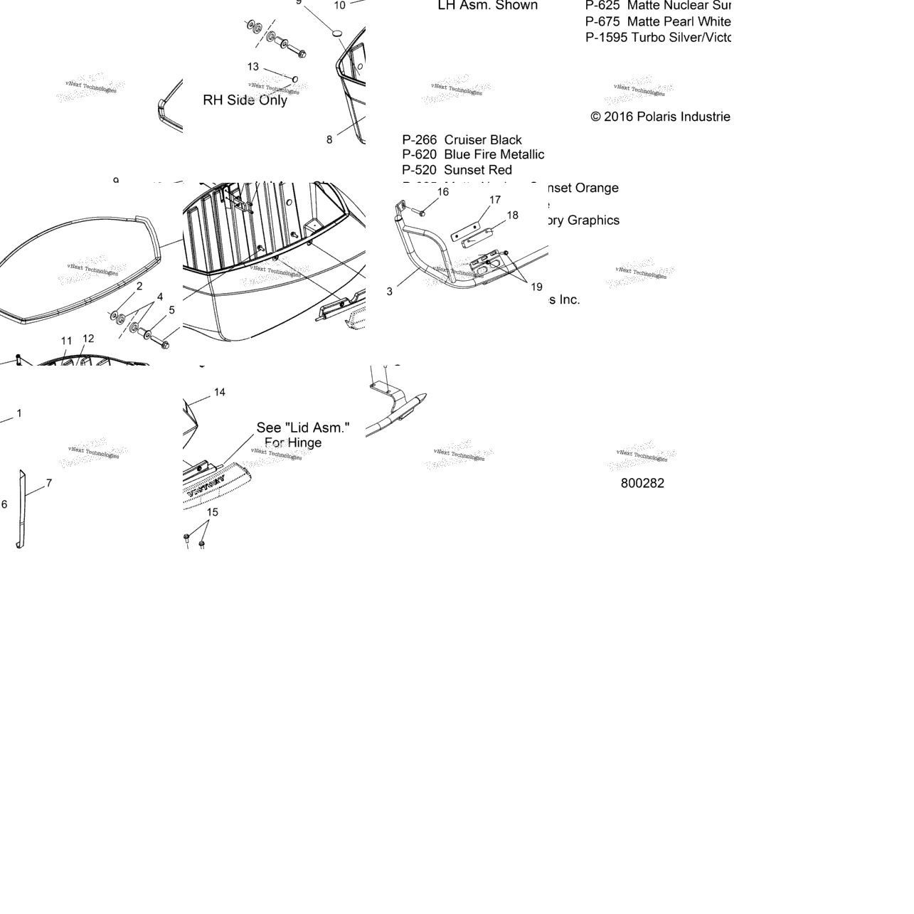 Body, Saddlebag Asm., Bin All Options