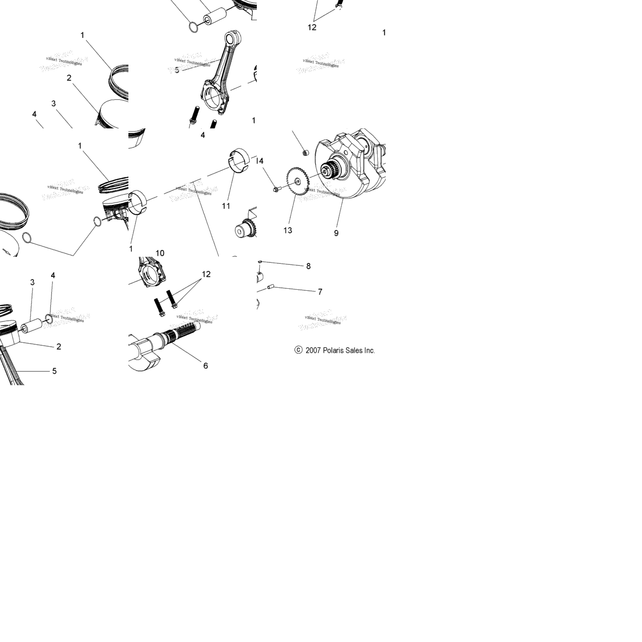 Engine, Crankshaft & Piston