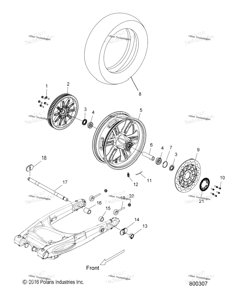 Wheels, Rear, Cast All Options