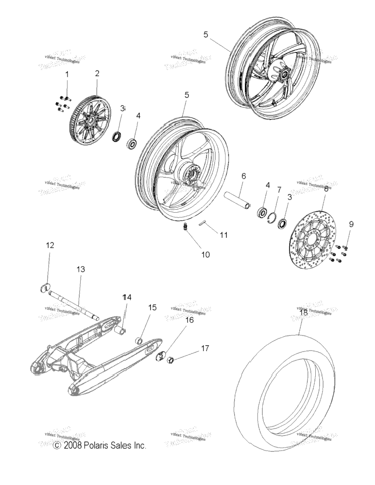 Wheels, Rear All Options