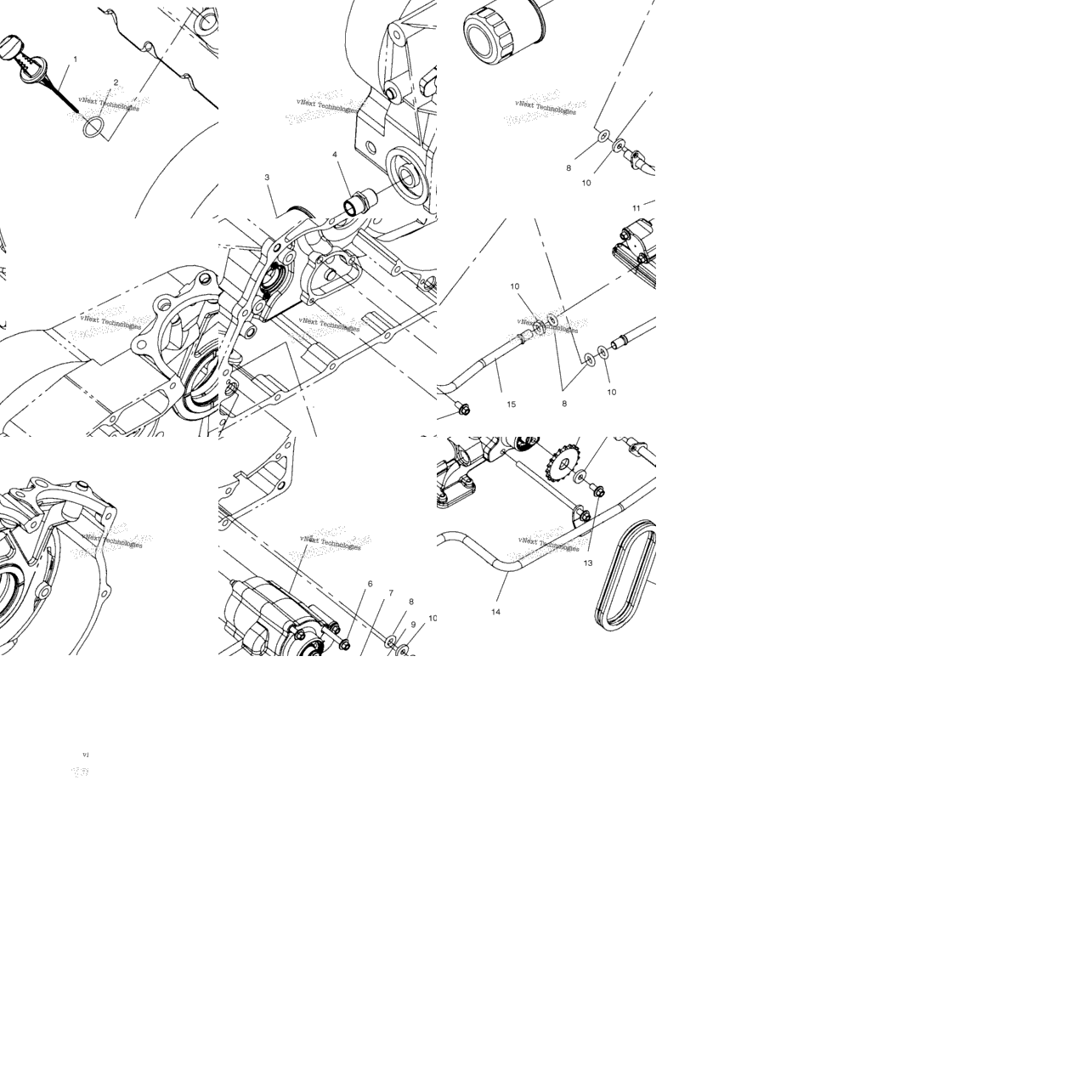 Engine, Oil Pump Mounting V01cs15da