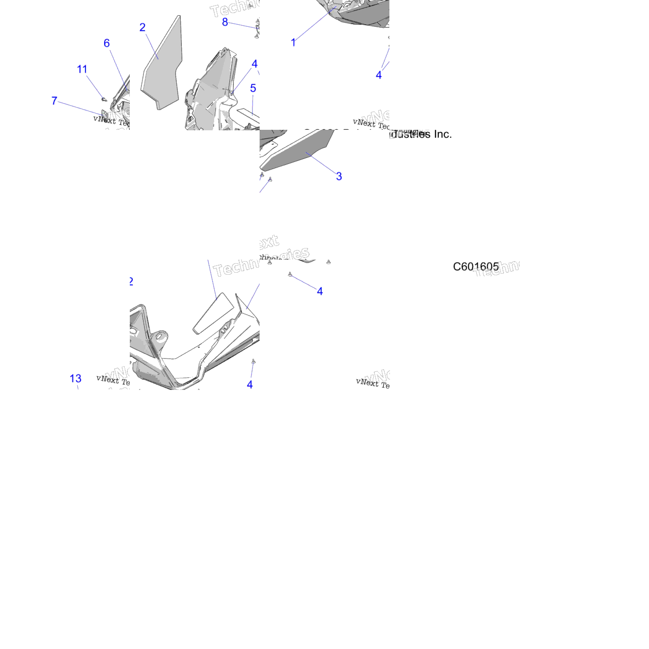 Body, Nosepan Asm./Fenders